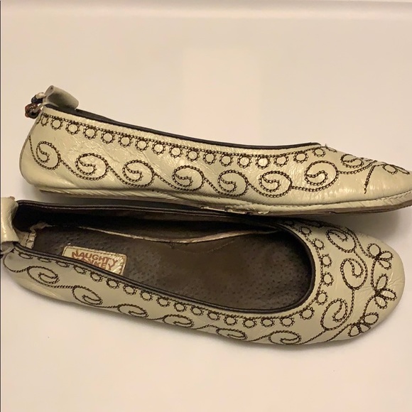 Naughty Monkey Casbah embroidered flats cream 6 - Picture 5 of 6